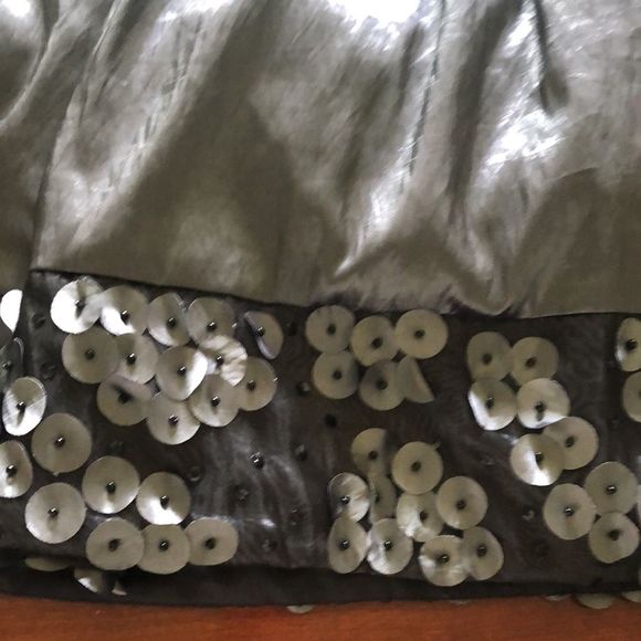 S.L. Fashions Black & Silver Evening Cocktail Party Surplice Dress 10 - Picture 15 of 16